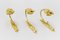 Teebacks o tende in bronzo dorato, Francia, set di 3, Immagine 4