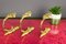 French Gilt Bronze Curtain Tiebacks or Curtain Holders, Set of 3 9