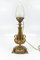 Empire Style Bronze-Colored Pewter and Frosted Cut Glass Table Lamp, 1900s, Image 2