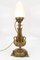 Empire Style Bronze-Colored Pewter and Frosted Cut Glass Table Lamp, 1900s 24