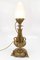 Empire Style Bronze-Colored Pewter and Frosted Cut Glass Table Lamp, 1900s, Image 23