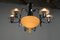 Large Art Deco 7-Flamming Chandelier, 1930s, Image 3