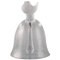 Lalique Bell with Bird in Clear and Frosted Art Glass, 1980s 1