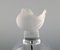 Lalique Bell with Bird in Clear and Frosted Art Glass, 1980s, Image 3