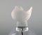 Lalique Bell with Bird in Clear and Frosted Art Glass, 1980s, Immagine 3