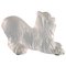 Lalique Dog in Frosted Art Glass, 1980s 1