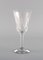 Glasses in Mouth Blown Crystal Glass, 1930s, Set of 19 3