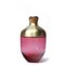Skulpturale Vase aus geblasenem Glas und Messing von Pia Wüstenberg 2