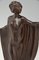 Antike Jugendstil Bronze Skulptur einer drapierten Tänzerin von Theodor Stundl für Foundry mark 9