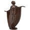 Antique Art Nouveau Bronze Sculpture of a Draped Nude Dancer by Theodor Stundl for Foundry mark 1