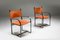 Fauteuils Modernes Mid-Century en Cuir Cognac, 1960s, Set de 2 2