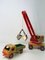 Vintage Wooden Children's Toy Crane and Truck, Set of 2 9