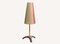 Brass and Wood Table Lamp, 1950s, Image 1