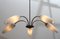 Vintage Chromium and Opaline Hanging Lamp, 1960s, Image 7