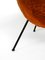 Mid-Century Orange Flokati Cover Lounge Chair by Fritz Neth for Correcta, 1950s, Image 16