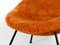 Mid-Century Orange Flokati Cover Lounge Chair by Fritz Neth for Correcta, 1950s, Image 8