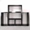 Vintage Modular Cubic Bookcase in Black Laminate, 1970s 13