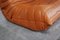 Poltrona Togo in pelle color cognac di Michel Ducaroy per Ligne Roset, anni '80, Immagine 32