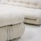 Mid-Century Modern Italian Soriana Sofa in White Bouclé Wool by Tobia & Afra Scarpa for Cassina, 1960s 7