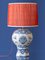 Large Blue and White Table Lamp from Delftware 5
