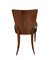 Set of Czech H214 Chairs in Walnut & Faux Leather by J. Halabala, 1930s 5
