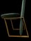 Mid-Century Green Upholstery & Brass Kazuki Chairs by Kazuhide Takahama, Set of 2 3