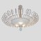 Large Murano Lattimo Ceiling Lamp, 1960s, Image 4