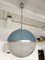 Space Age Blue Ball Pendant Light from Stilux Milano, 1970s 9