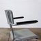 Chrome and Grey Vinyl Chair with Hairpin Legs by Cor Alons, 1932, Image 2