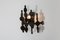 Brutalist Forged Iron Wall Sconces, 1970s, Set of 2 2