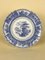 English Blue and White Stoneware Canova Pattern Dinner Plate by Thomas Mayer, 1830s 1