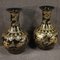 Chinese Painted Ceramic Vases, 1950s, Set of 2 1
