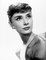 Stampa di Audrey Hepburn Archival Pigment in nero, Immagine 1