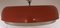 Vintage Red Plastic, Acrylic Glass, and Chrome Ceiling Lamp, 1970s, Image 1