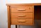 Grand Bureau Art Déco Double Face Style Scandinave, 1960s 9