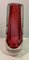 Vintage Ruby ​​Colored Murano Glass Vase, 1970s 2
