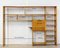 Vintage French Mid-Century Bookcase with Folding Desk, Image 14