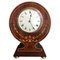 Antique Edwardian Mahogany Inlaid Desk Mantle Clock 1