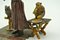 Bronze Man with its Animals or Parrot trainer 4