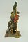 Bronze Man mit seinem Animals or Parrot Trainer 2