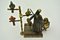 Bronze Man mit seinem Animals or Parrot Trainer 5