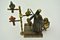 Bronze Man with his Animals or Parrot trainer 5
