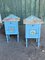 Antique Rural Bedside Cabinets, Set of 2 1