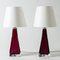 Red Glass Table Lamps by Carl Fagerlund for Orrefors, 1960s, Set of 2, Image 1