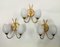 Small Sconces in Floral Shape, 1990s, Set of 3 2