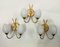 Small Sconces in Floral Shape, 1990s, Set of 3, Image 2