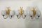 Small Sconces in Floral Shape, 1990s, Set of 3 1