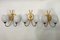 Small Sconces in Floral Shape, 1990s, Set of 3, Image 1