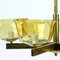 Art Deco Brass Ceiling Light with 2 Sets of Glass Shields, Czechoslovakia, 1920s 13