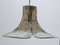 Lámpara Mid-Century en forma de hoja de gingko y cristal ahumado de JT Kalmar para Franken KG, Imagen 2